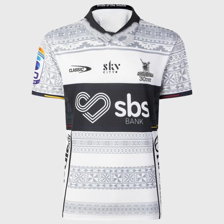 Mens Fashion Rugby Shirts - 2026 Highlanders Super Rugby 30th Anniversary