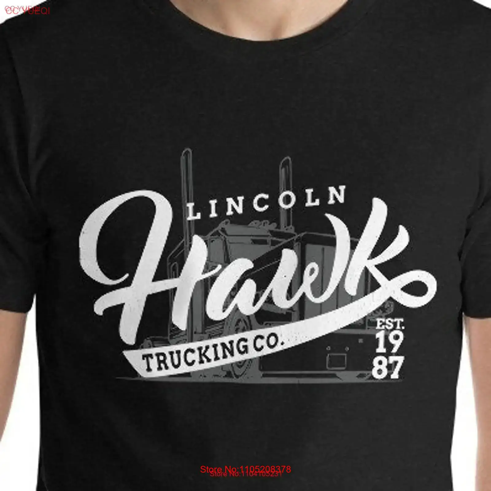 Men'S Fashion Everyday - Lincoln Hawk Trucking Co T Shirt