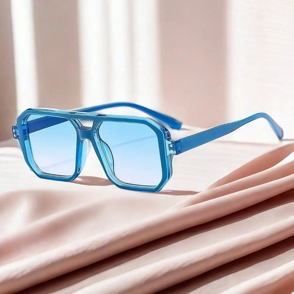 Men'S Fashion Accessories - One Pair Of Neutral Square Retro