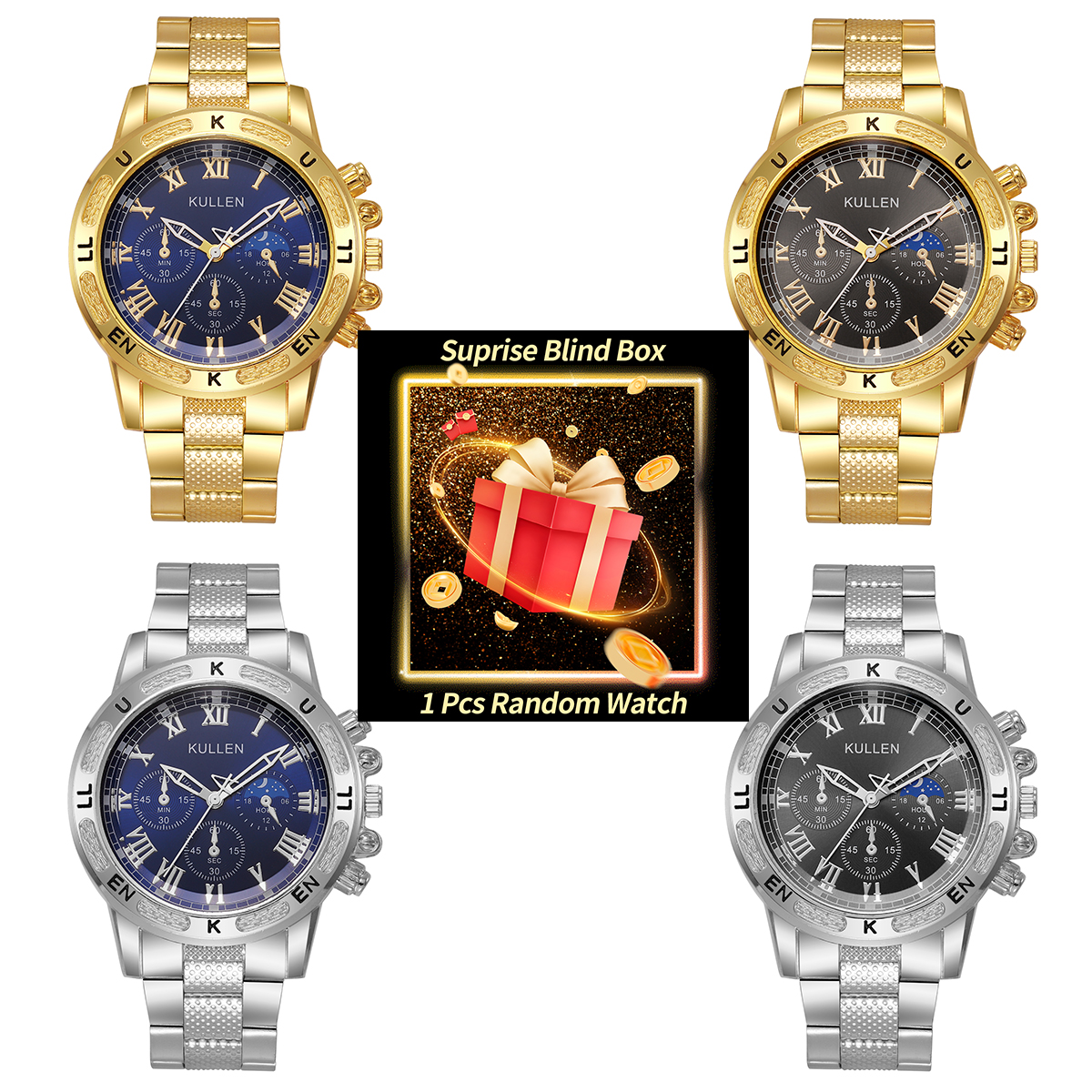 Mens Fashion Watch - 1PC Surprise Mystery Watch Blind Box-Luxury