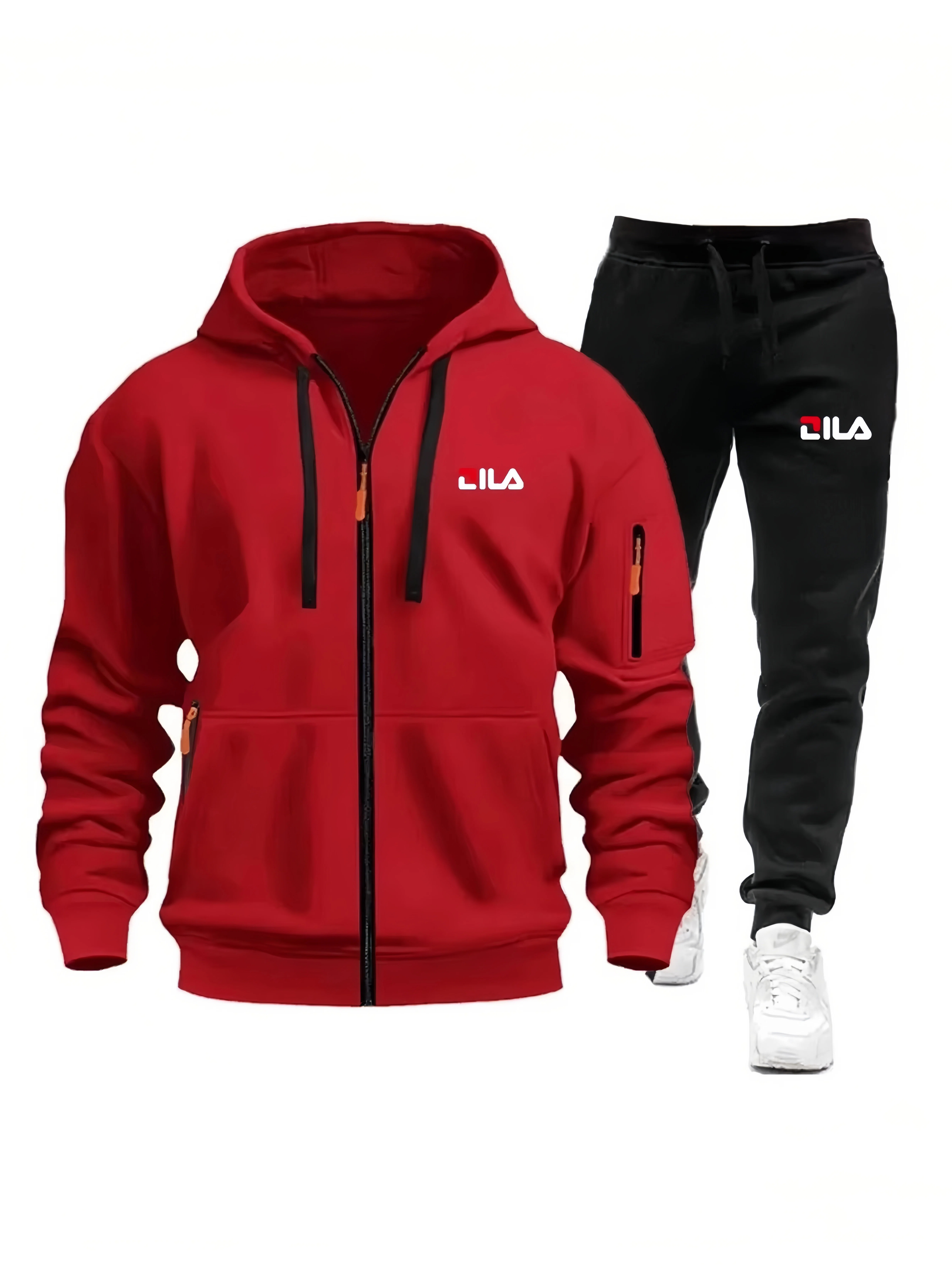 Mens Fashion Suits - Men's Tracksuit Hoodies Pants Plus Size