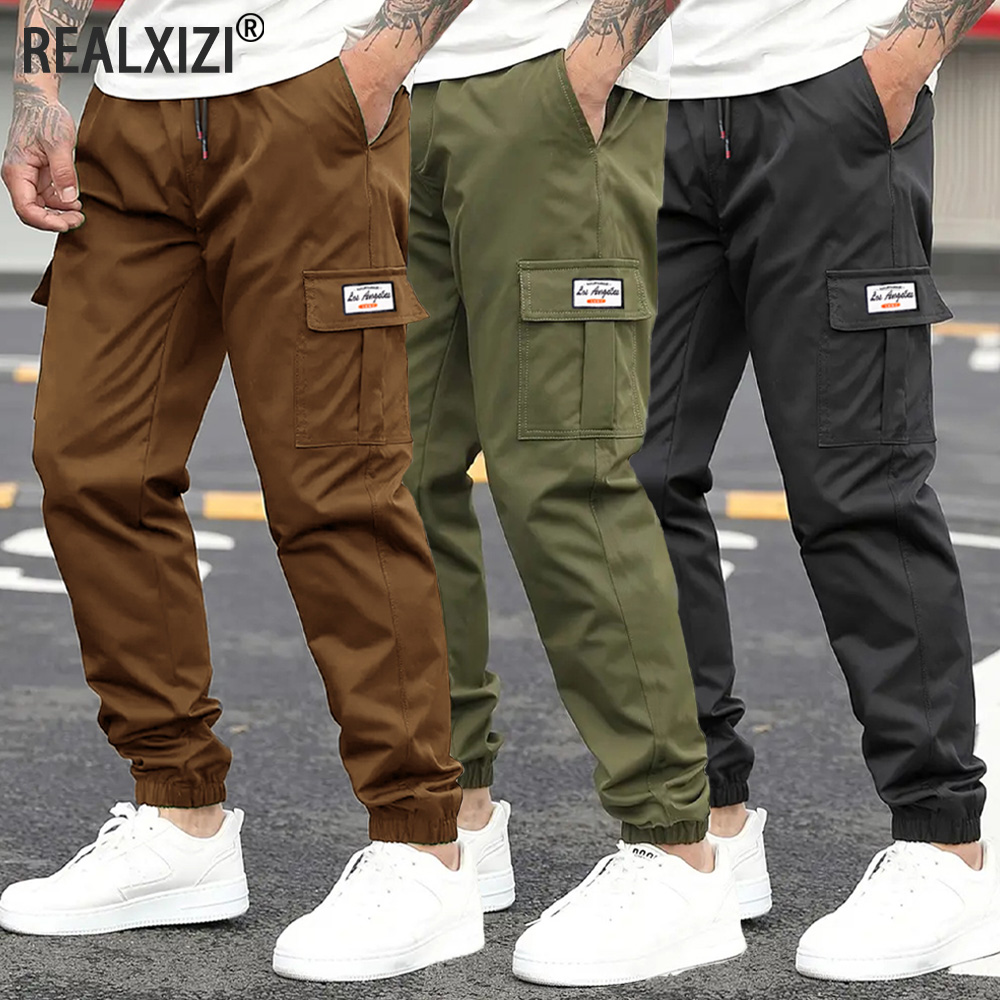 Cargo Jogger Pants - Men's Cargo Pants Sweatpants Outdoor Bunched