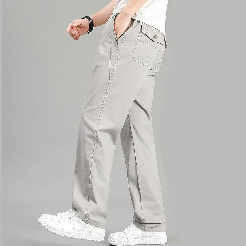 Cargo Jogger Pants - Men's Cotton Cargo Pants Summer Elastic