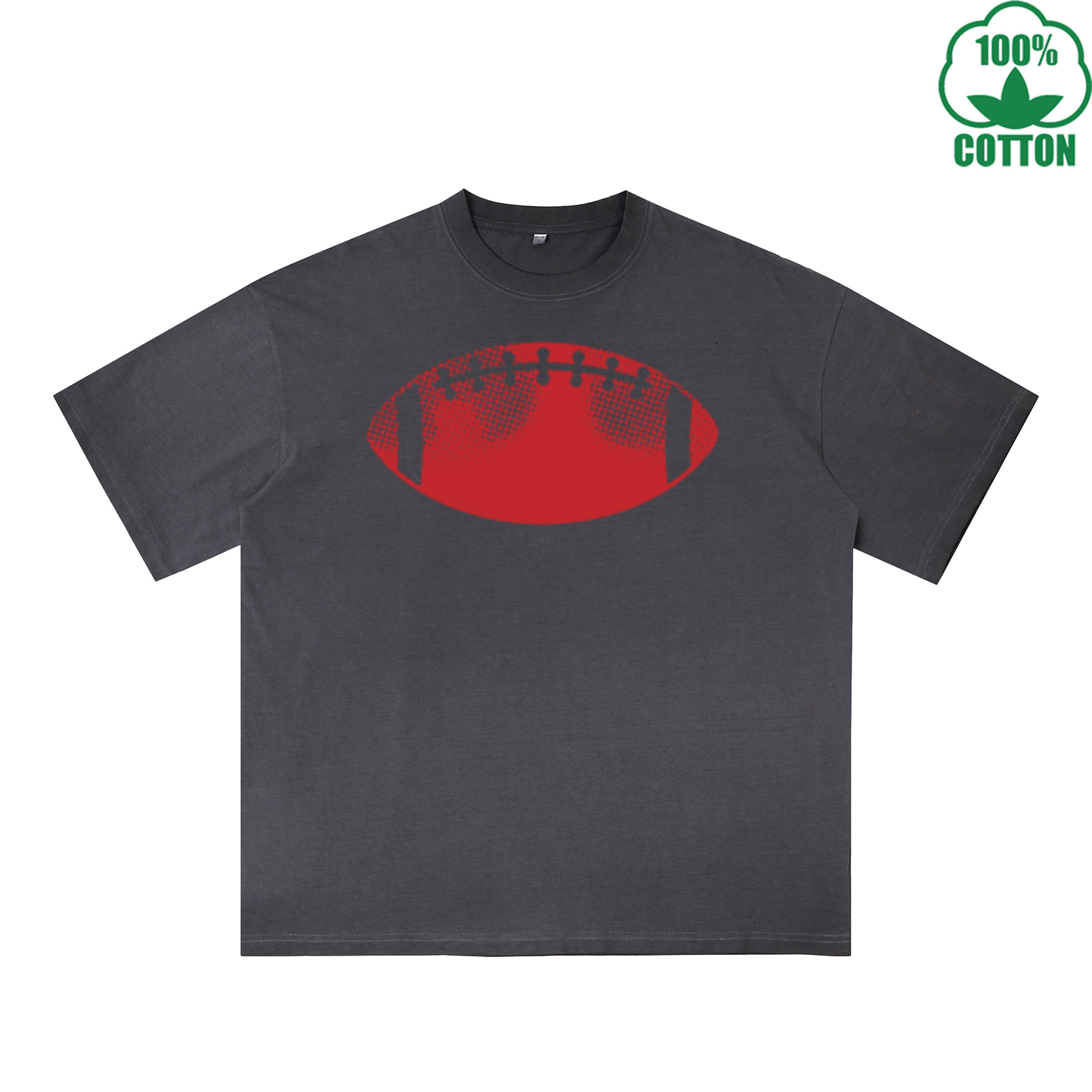Mens Fashion Rugby Shirts - Rugby Printed Dirty WashT-Shirt 230G Multicolor