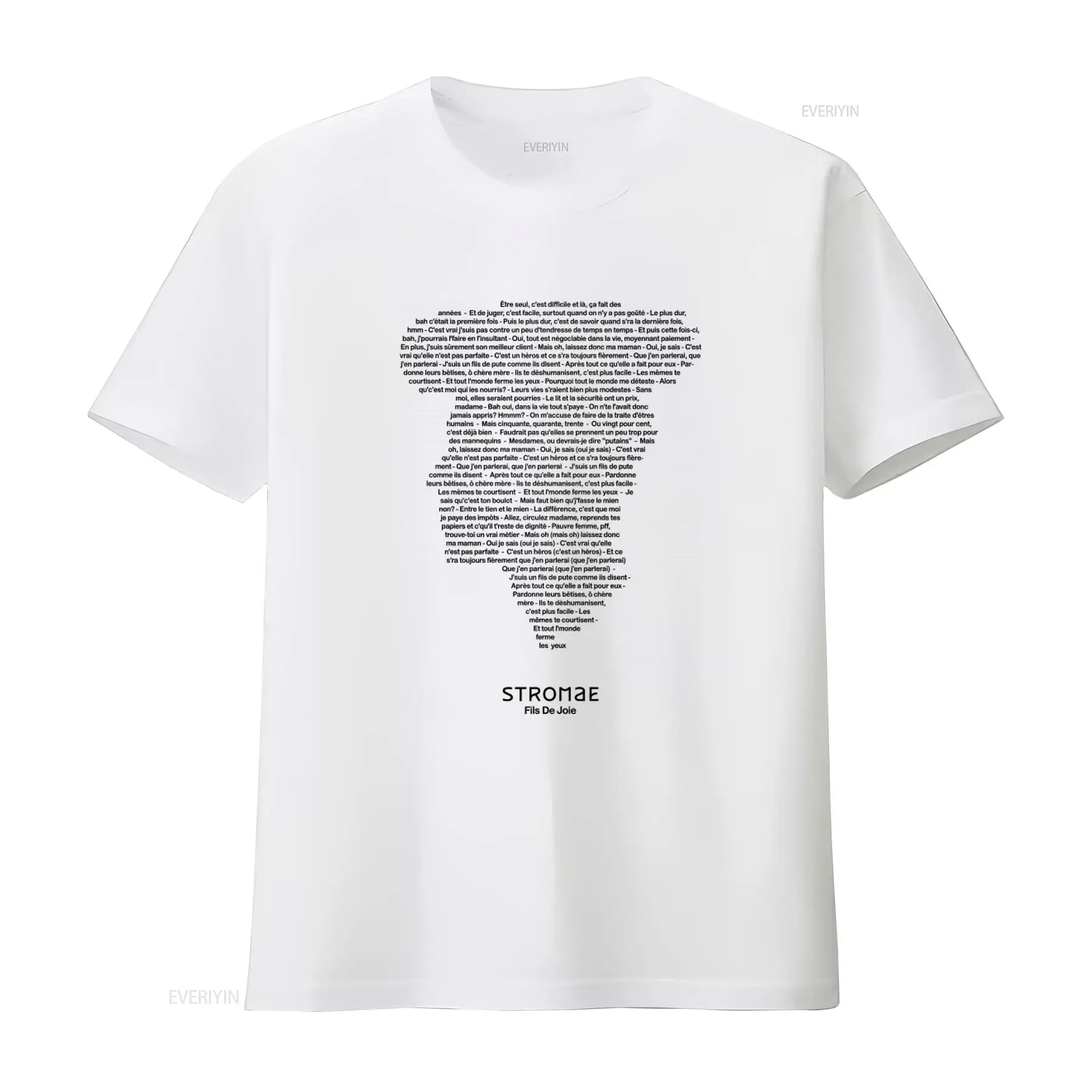 Men'S Fashion Everyday - Stromae Fils de Joie Lyrics Print