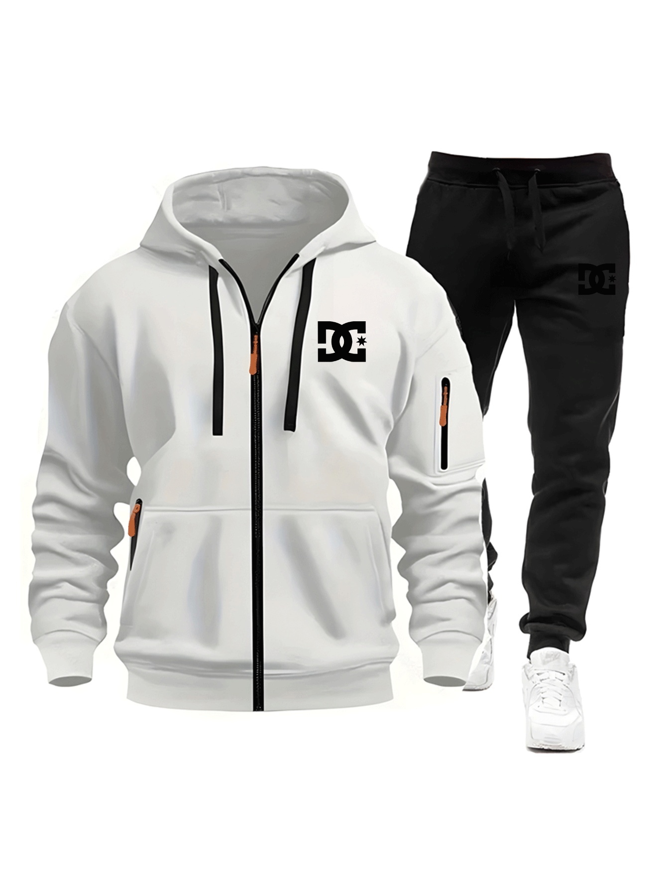 Mens Fashion Suits - Men's Casual Fashionable Hoodie Set for