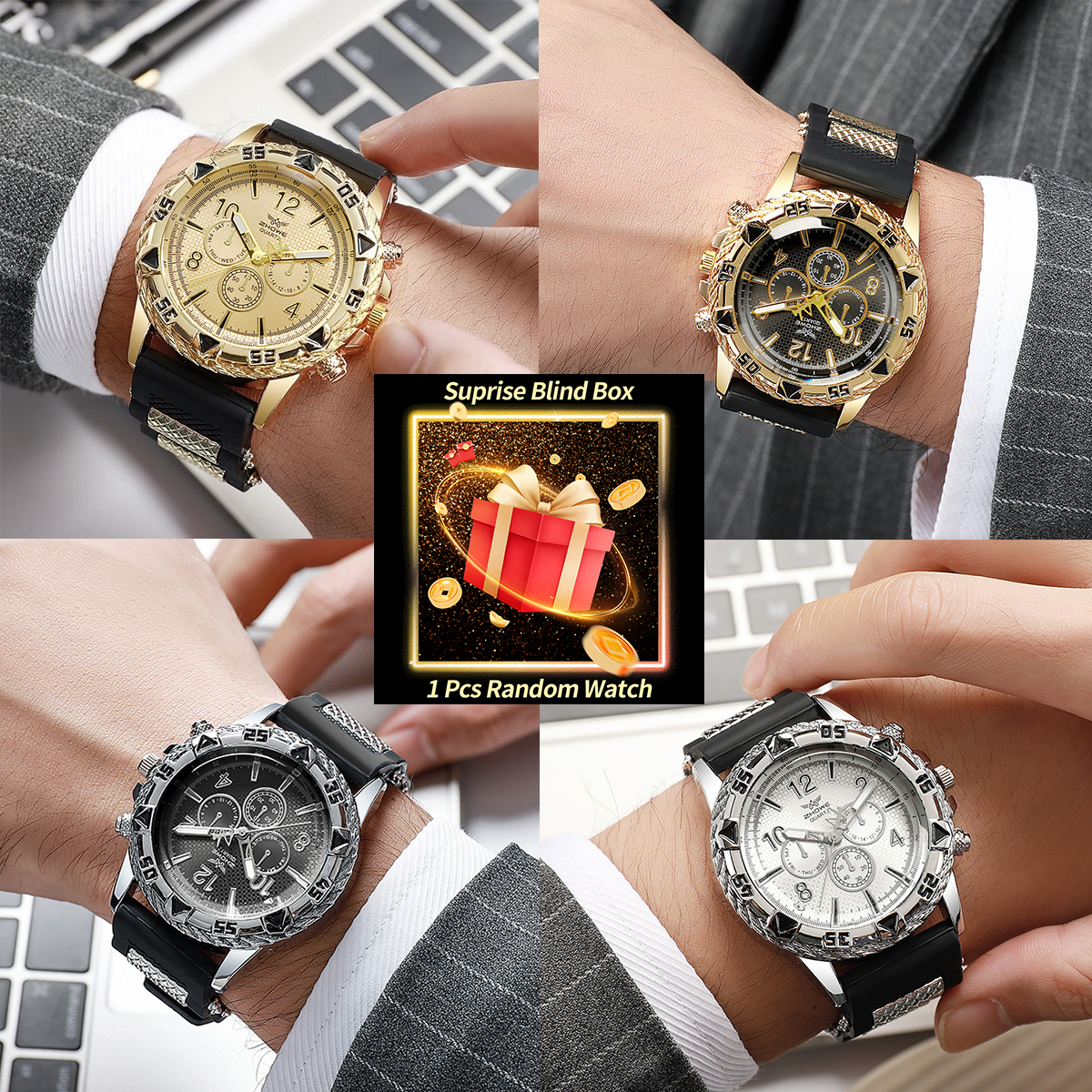 Mens Fashion Watch - 1PC Surprise Mystery Watch Blind Box-Fashion