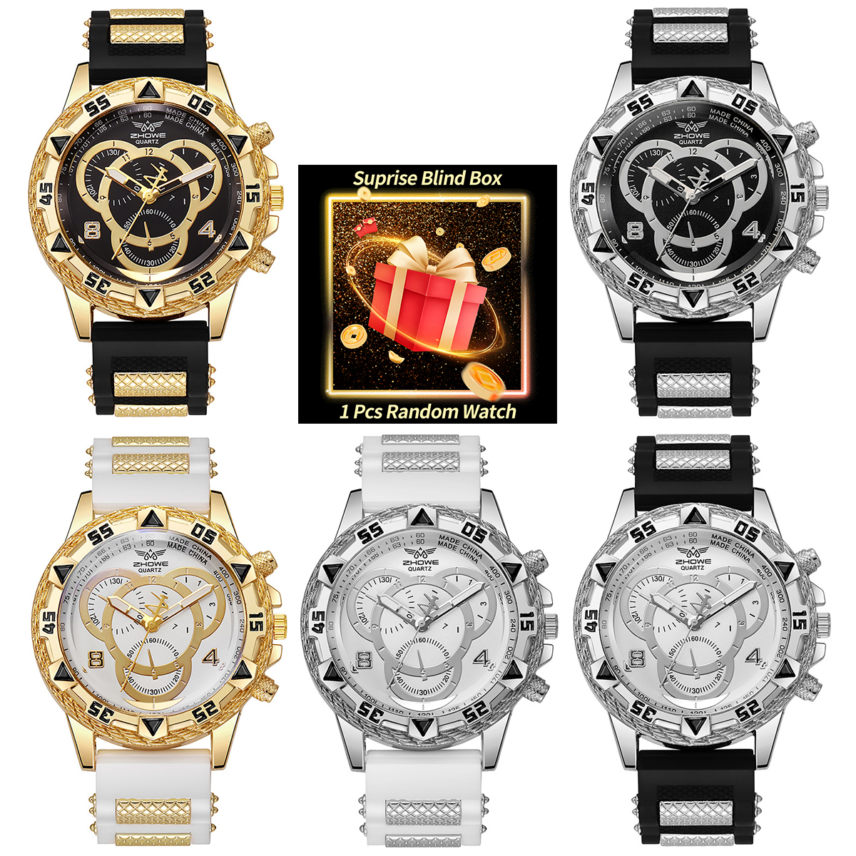 Mens Fashion Watch - 1PC Surprise Mystery Watch Blind Box-Men’s