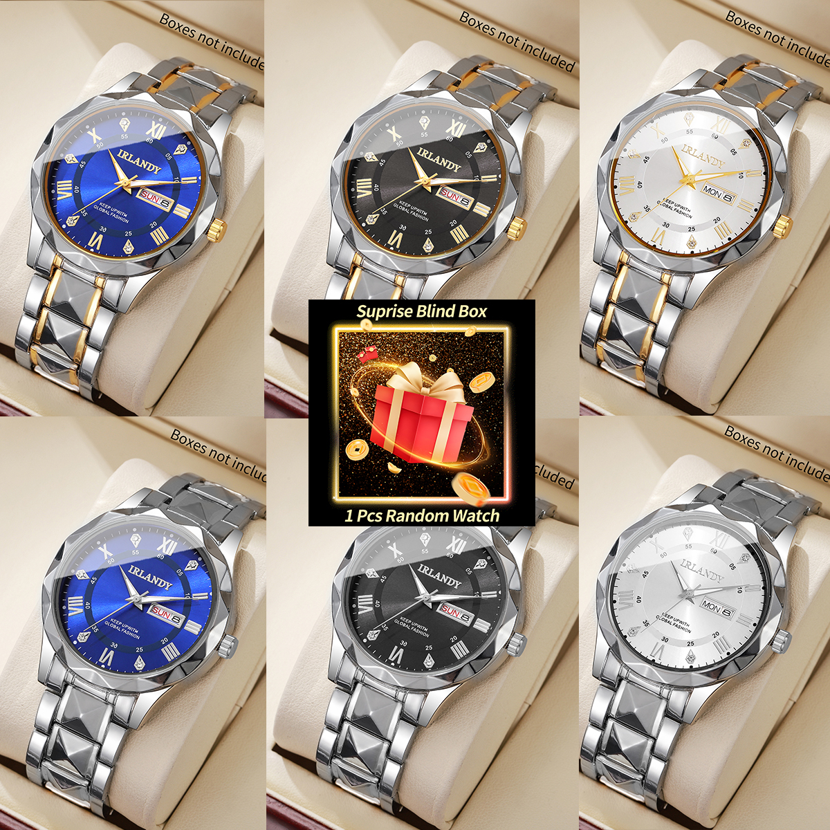 Mens Fashion Watch - 1PC Surprise Mystery Watch Blind Box-Luxury