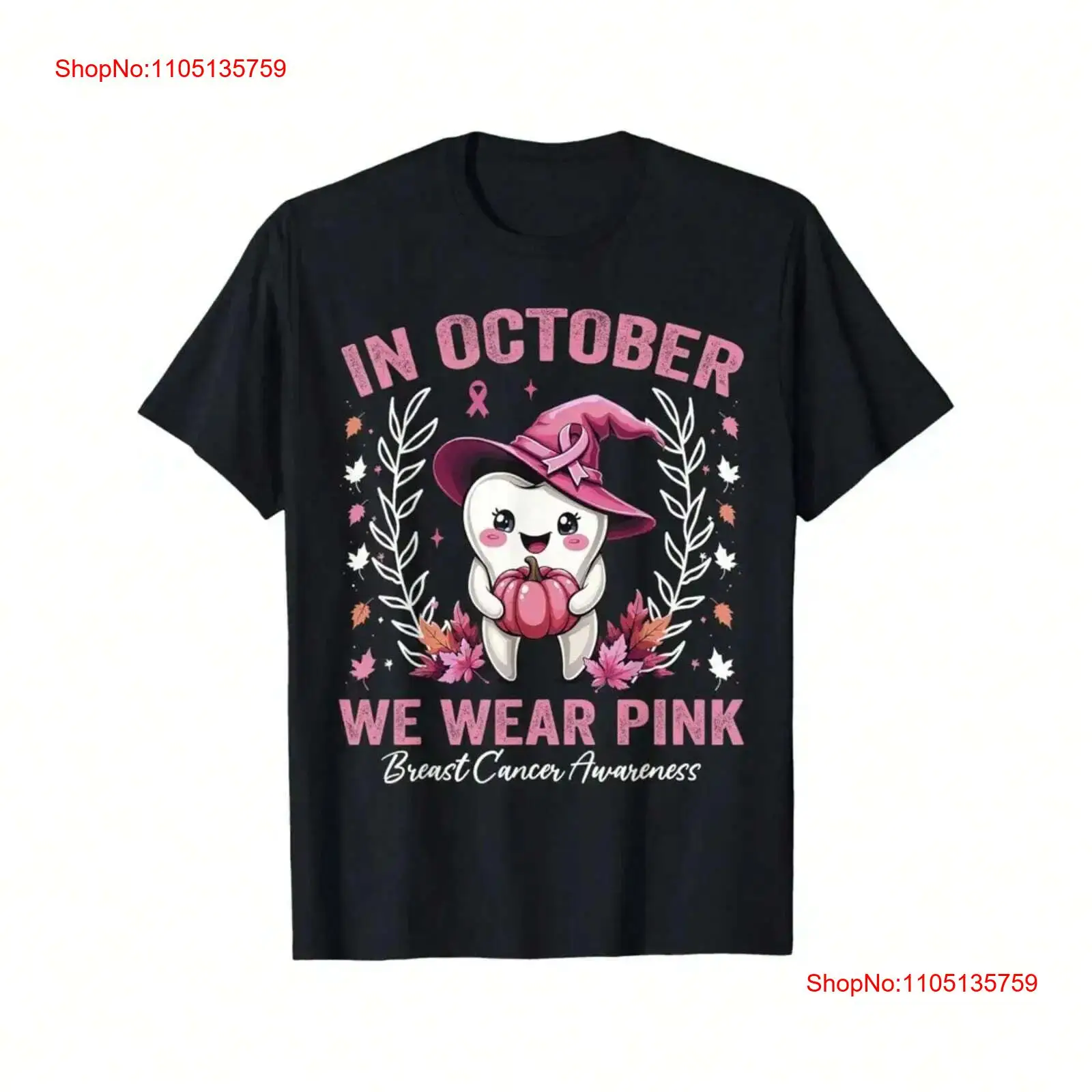 In October We Wear Pink Tooth  - Men'S Fashion Pink Shirt reseña y precio