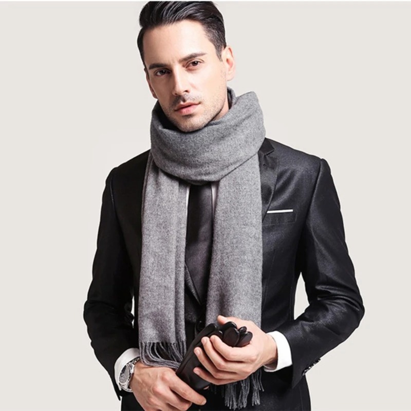 2025 Wool Scarves Winter Soft  - Mens Fashion Winter 2025 reseña y precio