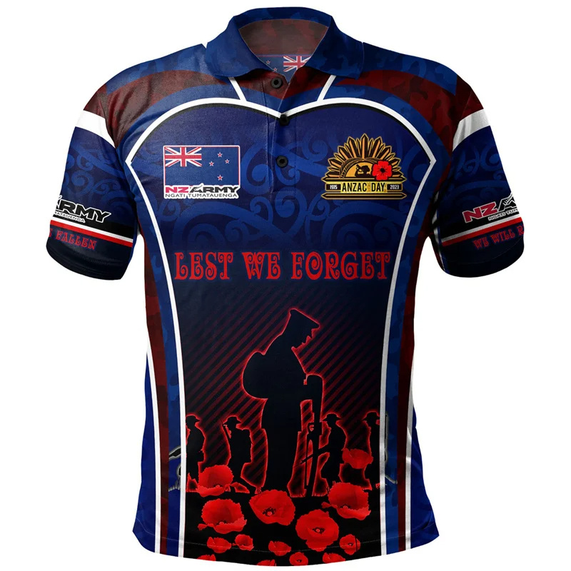 New Zealand NZ Flag Maori Patt - Mens Fashion Rugby Shirts reseña y precio