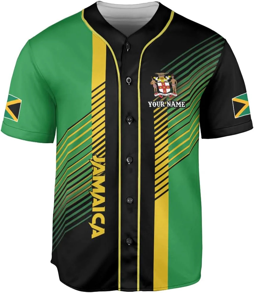 Personalized Name Jamaica Desi - Mens Fashion Baseball Jersey reseña y precio