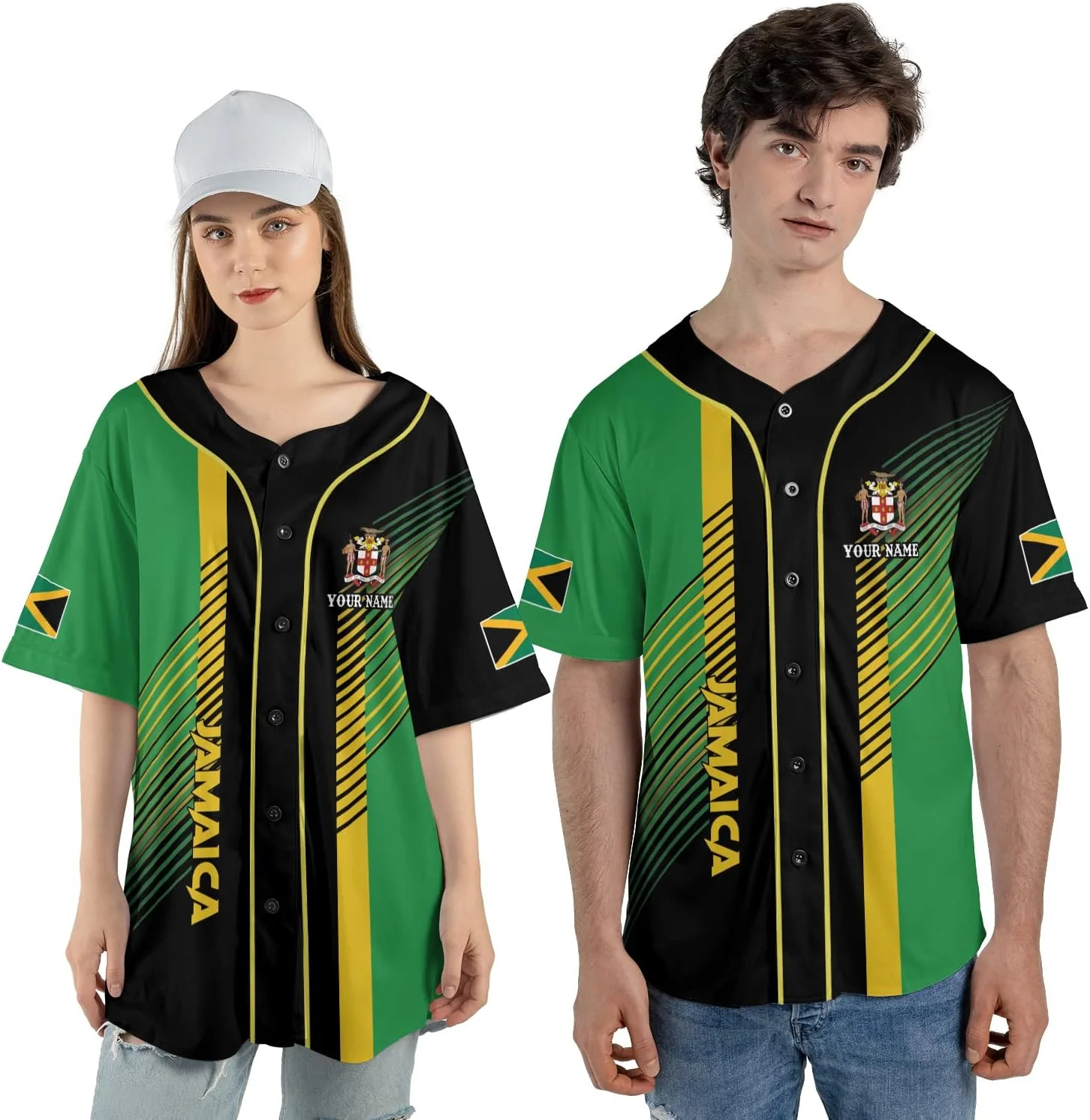 Personalized Name Jamaica Desi - Mens Fashion Baseball Jersey reseña y precio