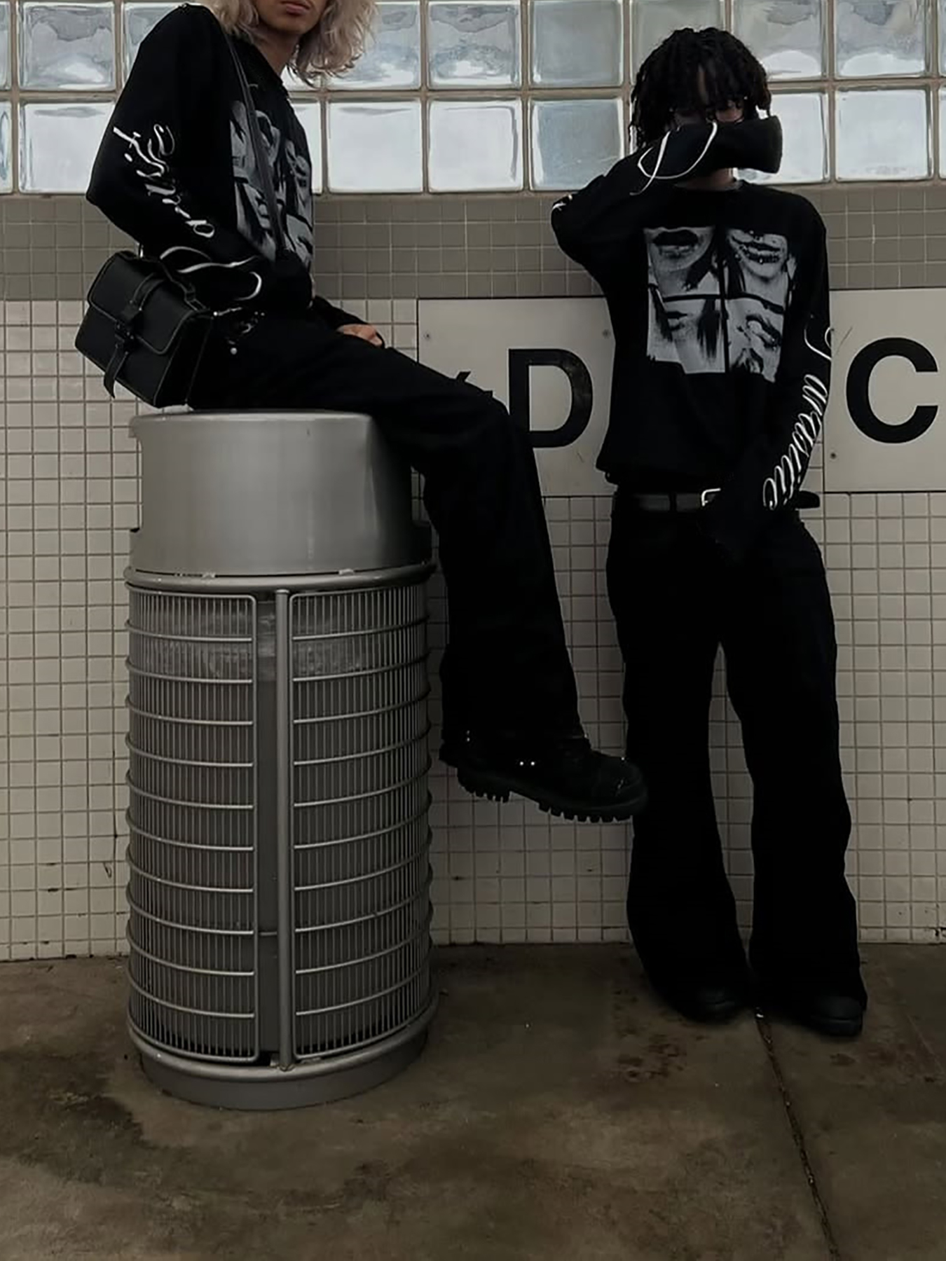 Dark style street punk unisex  - Mens Fashion Summer reseña y precio