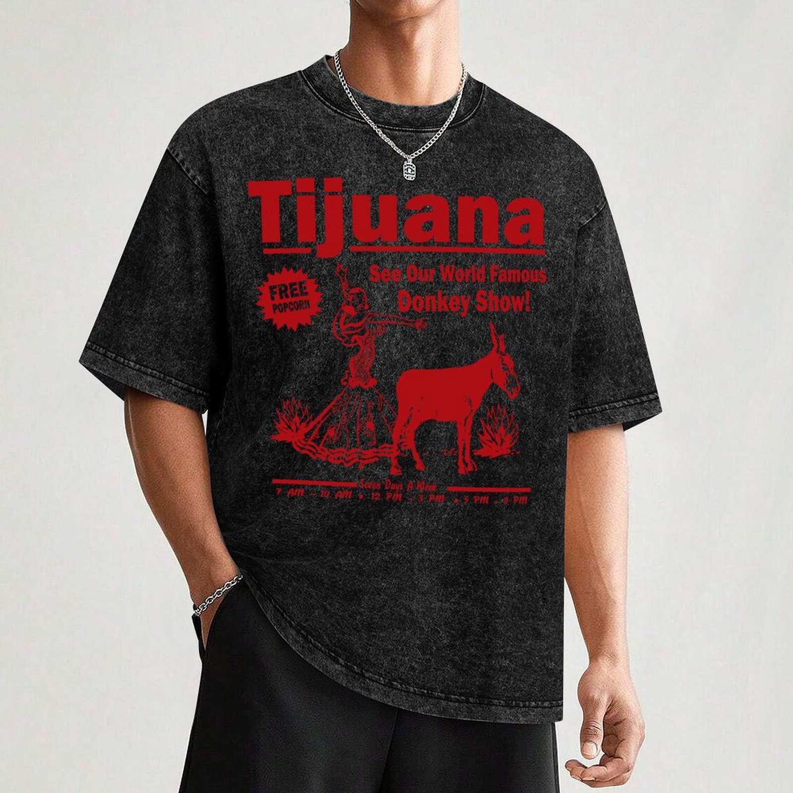 Funny Shirt - Tijuana Donkey S - Men'S Fashion Tijuana reseña y precio