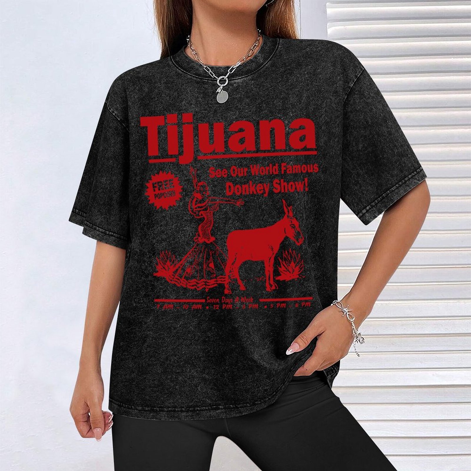 Funny Shirt - Tijuana Donkey S - Men'S Fashion Tijuana reseña y precio