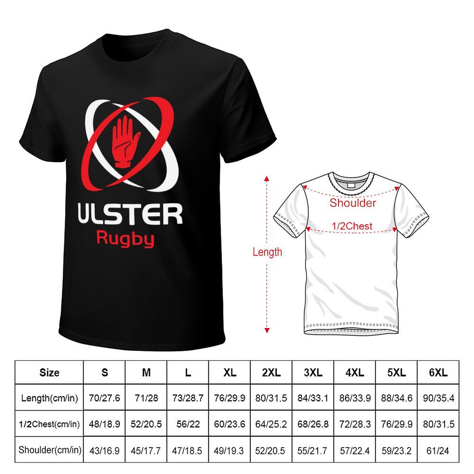IRFU - Iconic Ulster Rugby Des - Mens Fashion Rugby Shirts reseña y precio