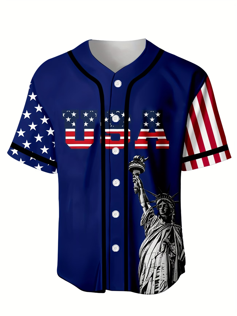 Baseball Jersey USA 250 Baseba - Mens Fashion Baseball Jersey reseña y precio