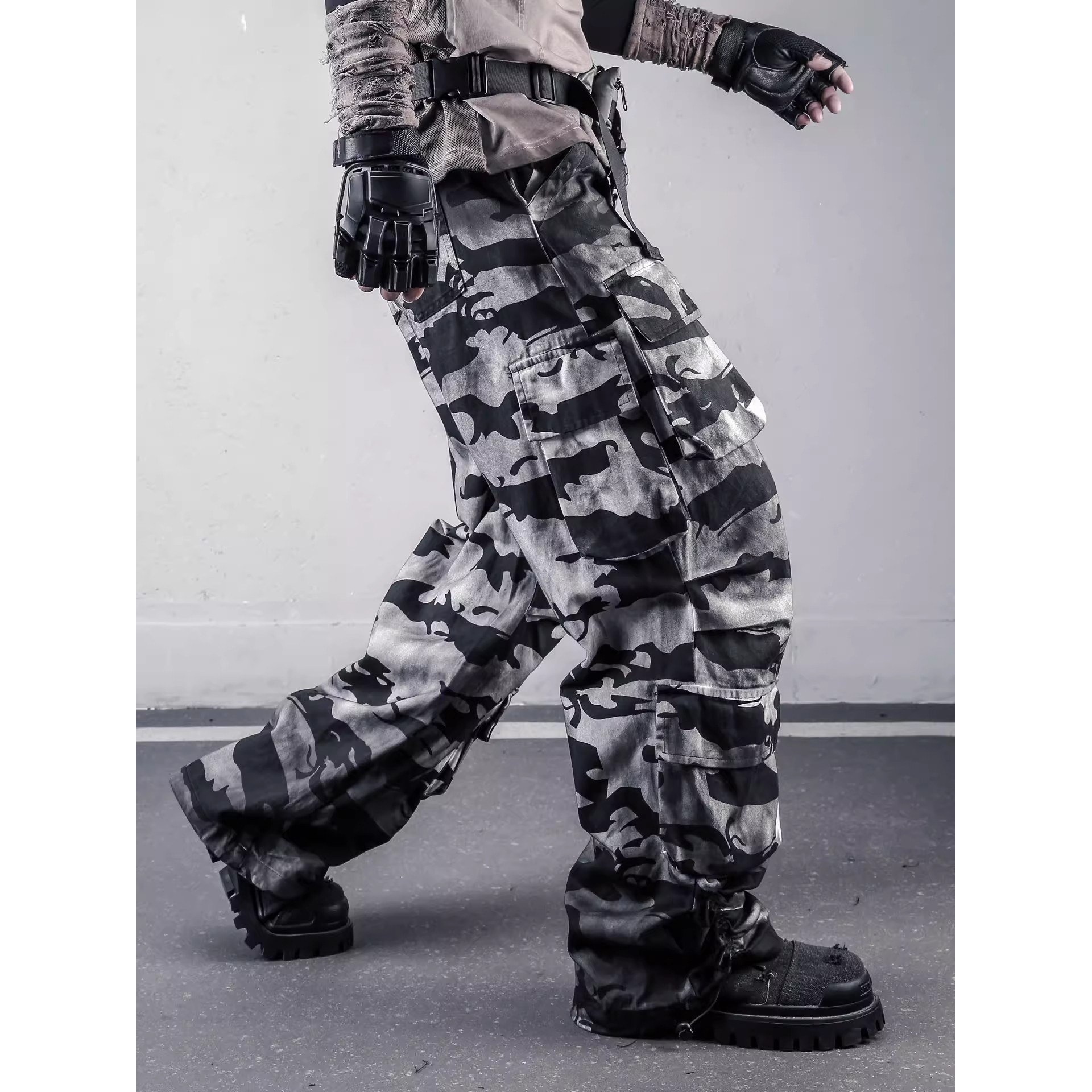 Vintage Men's Camo Cargo Pants - Cargo Jogger Pants reseña y precio