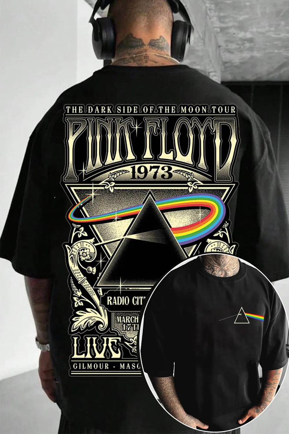 Fit Pink Floyd Graphic Cotton  - Men'S Fashion Pink Shirt reseña y precio