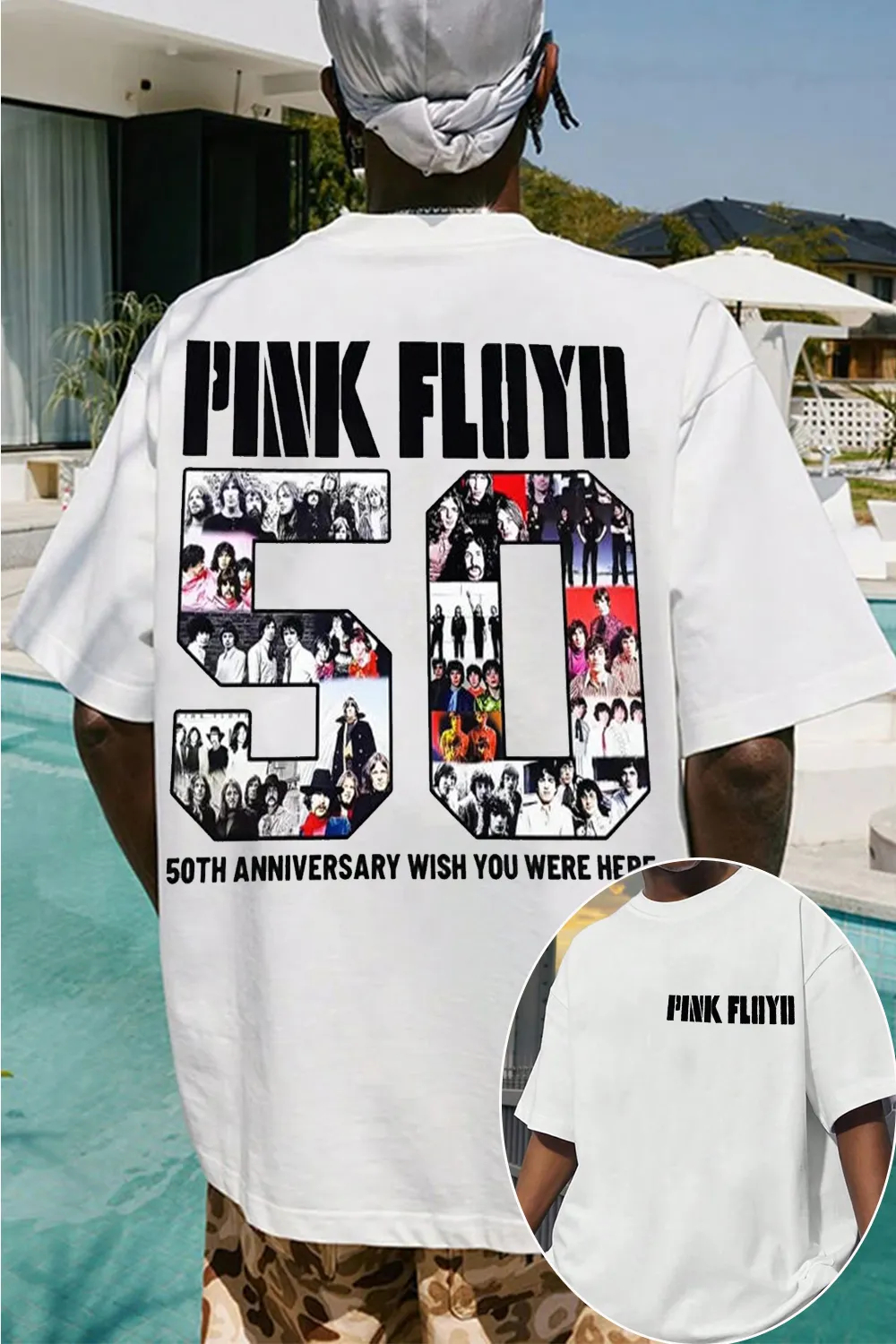 Fit Pink Floyd Graphic Cotton  - Men'S Fashion Pink Shirt reseña y precio