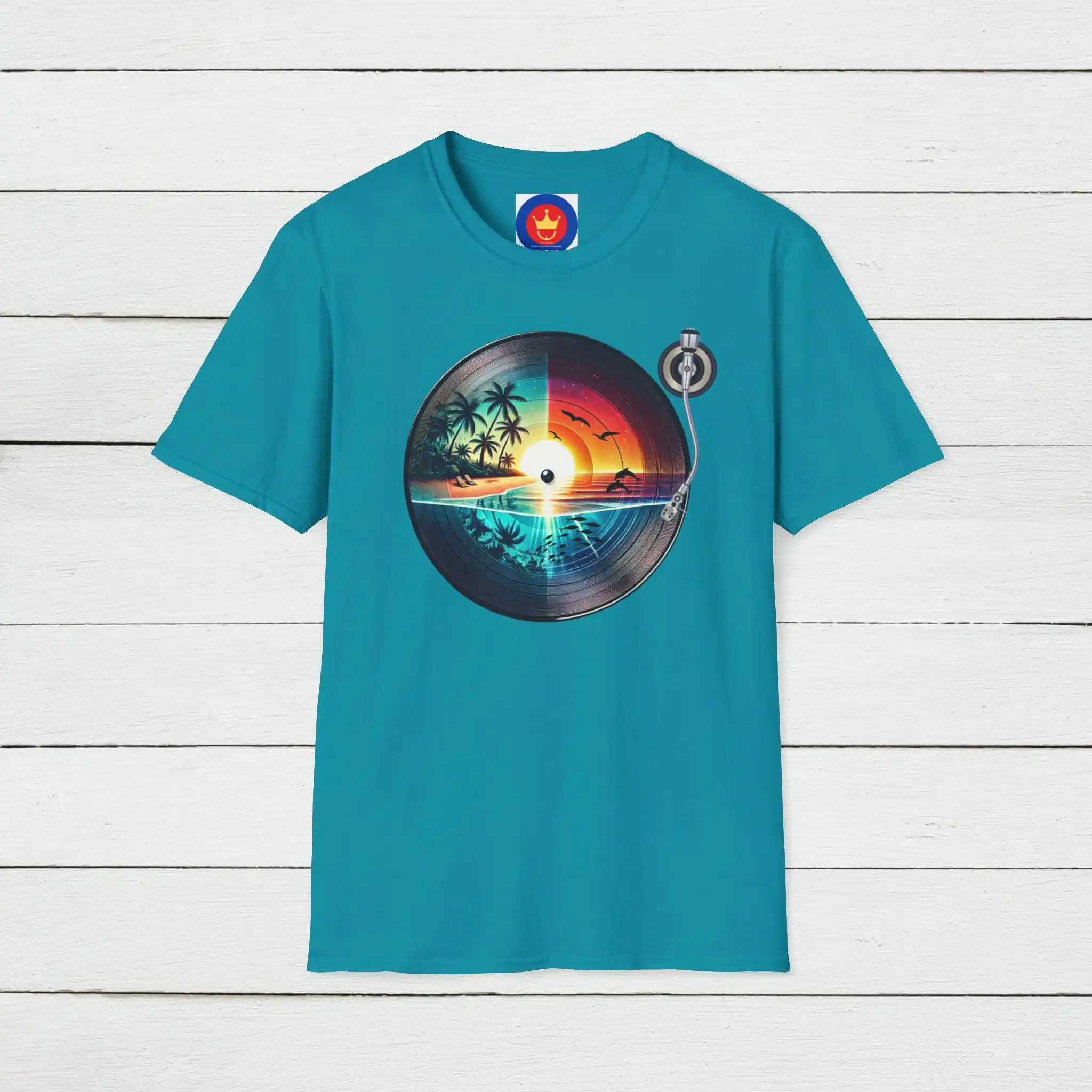 Retro Beach Vinyl T Shirt Vint - Men'S Fashion 70S reseña y precio