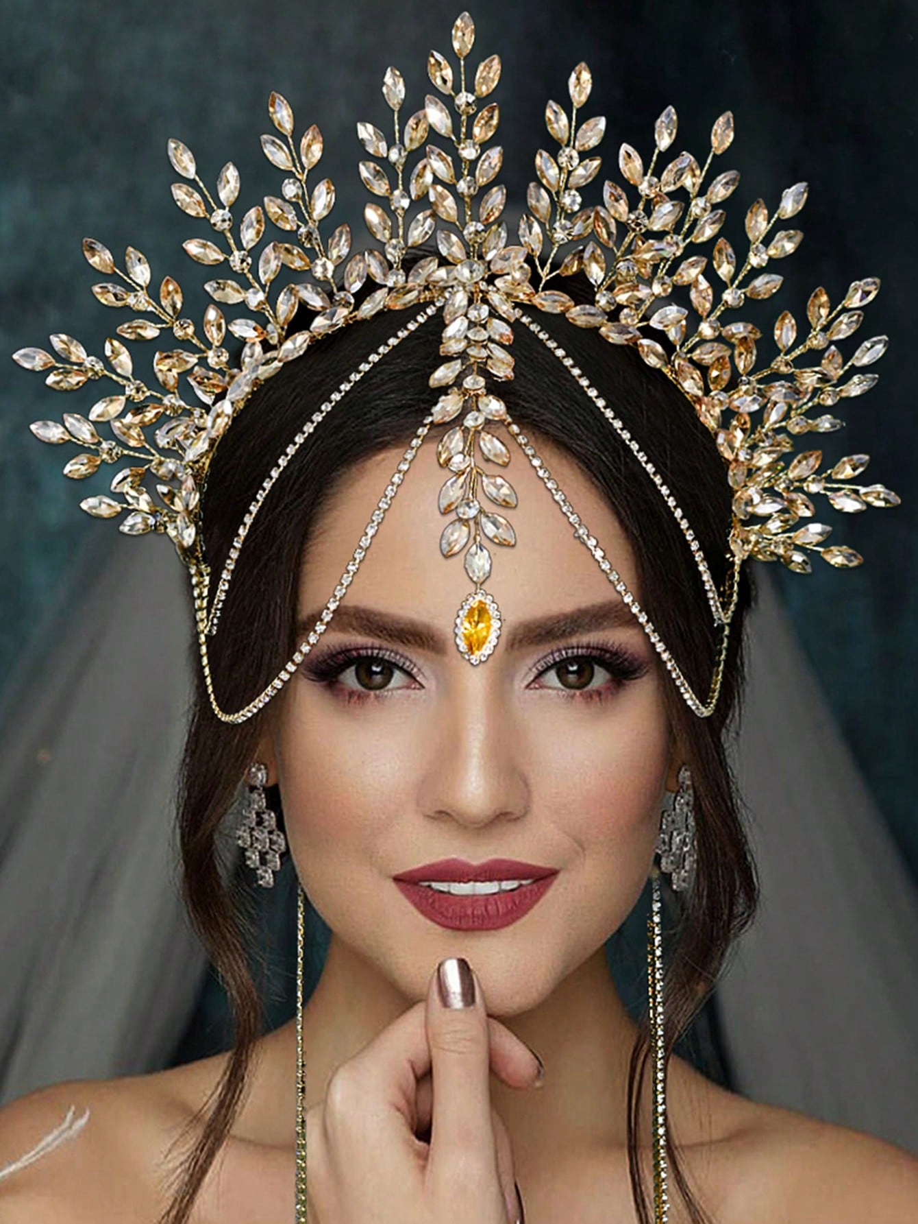 1pc Luxurious Bridal Crown Hea - Men'S Fashion Accessories reseña y precio