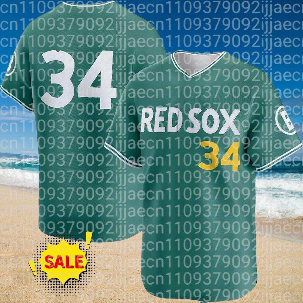 FamilyMatching Red Sox Green B - Mens Fashion Baseball Jersey reseña y precio