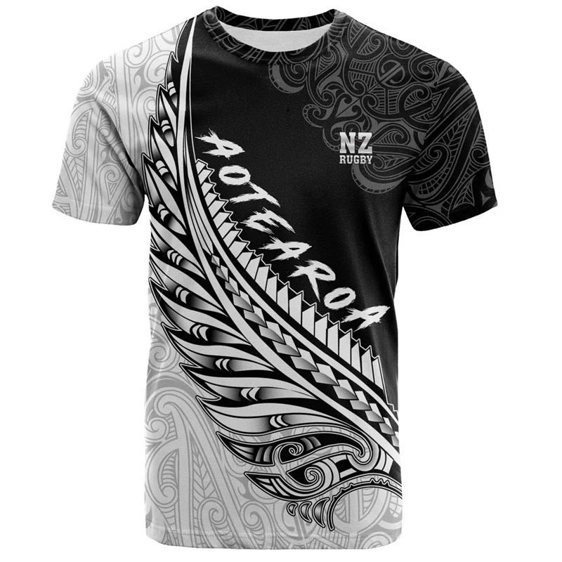 3D New Zealand Maori Rugby Bal - Mens Fashion Rugby Shirts reseña y precio