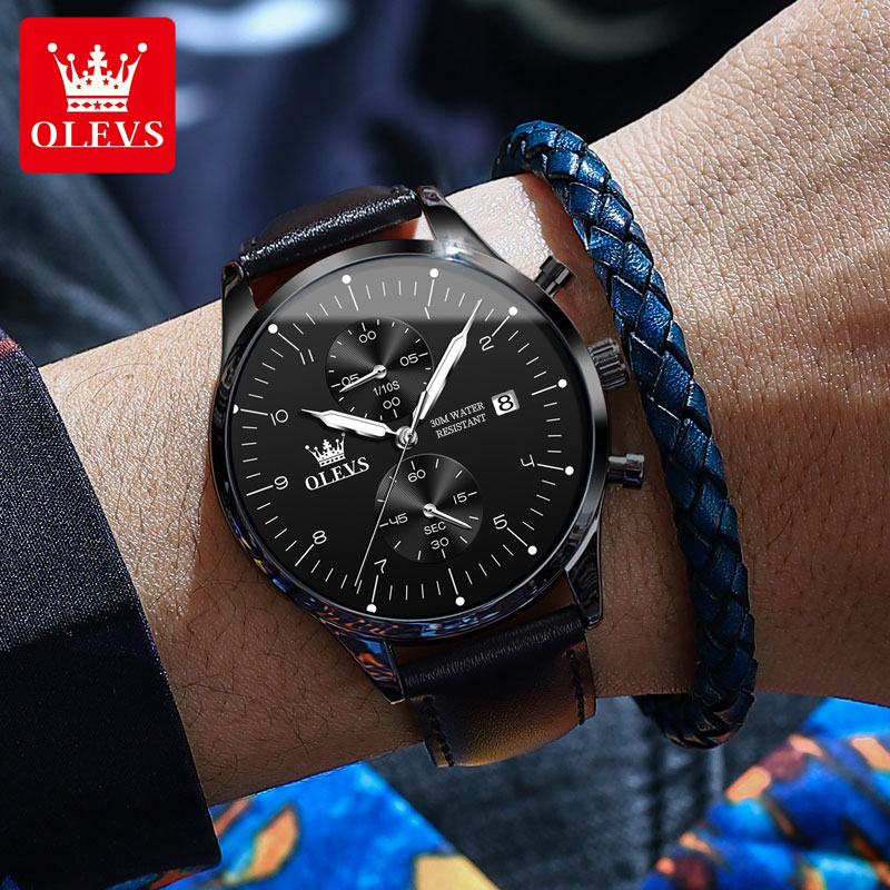 OLEVS casual fashion men's wat - Mens Fashion Watch reseña y precio