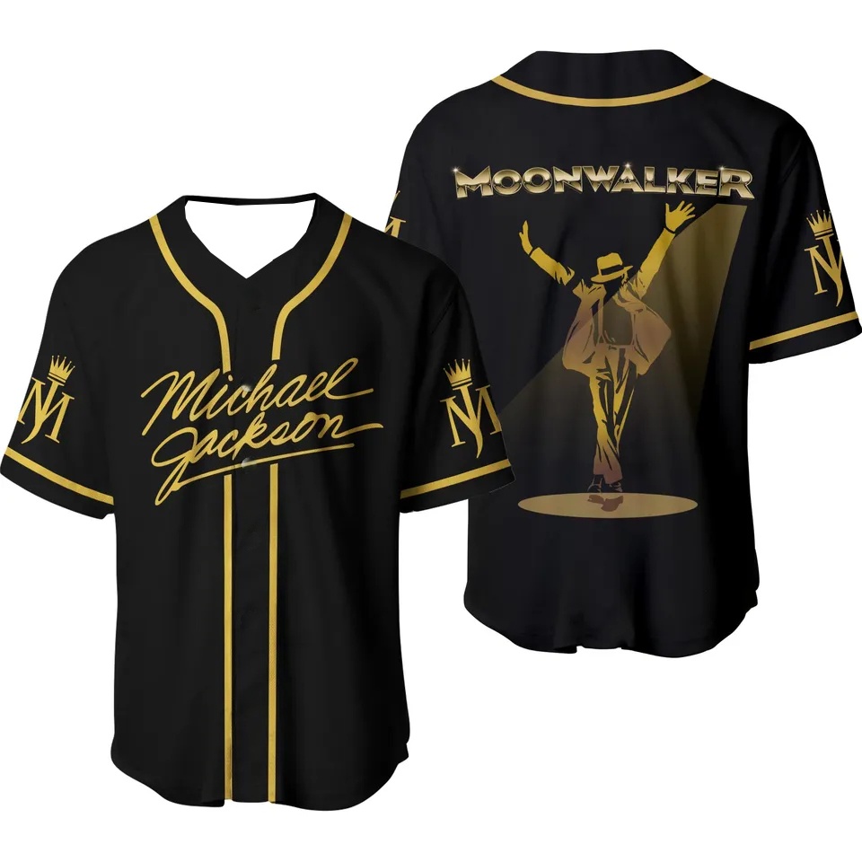 2026Michael Jackson Moonwalker - Mens Fashion Baseball Jersey reseña y precio