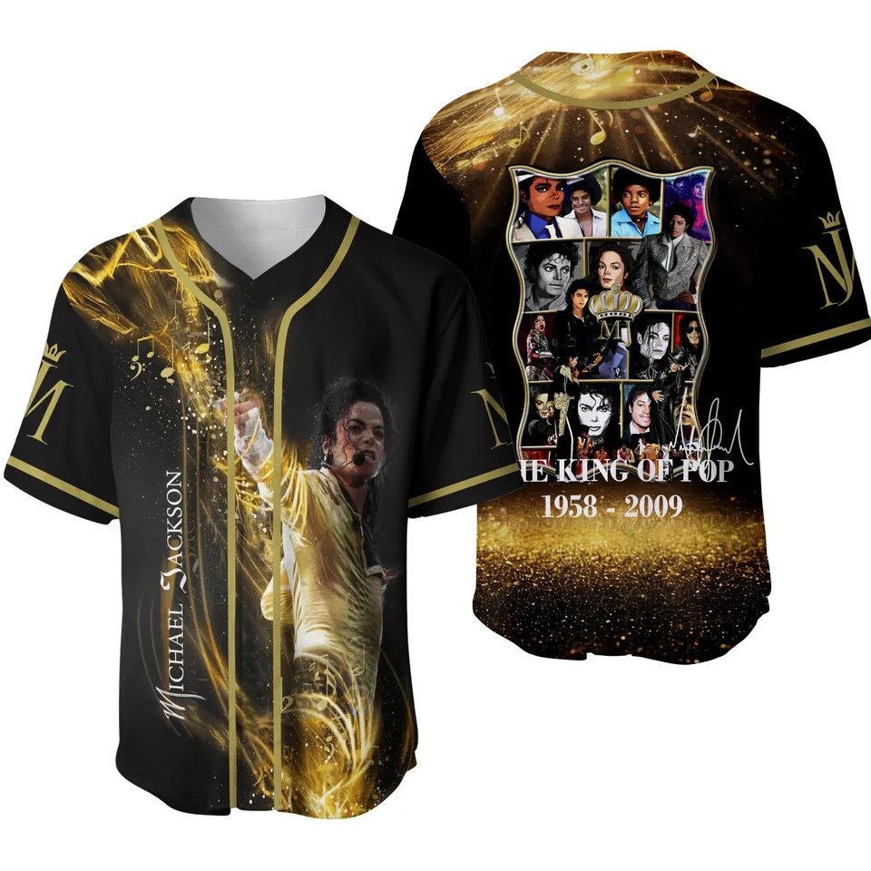 2026Michael Jackson Moonwalker - Mens Fashion Baseball Jersey reseña y precio