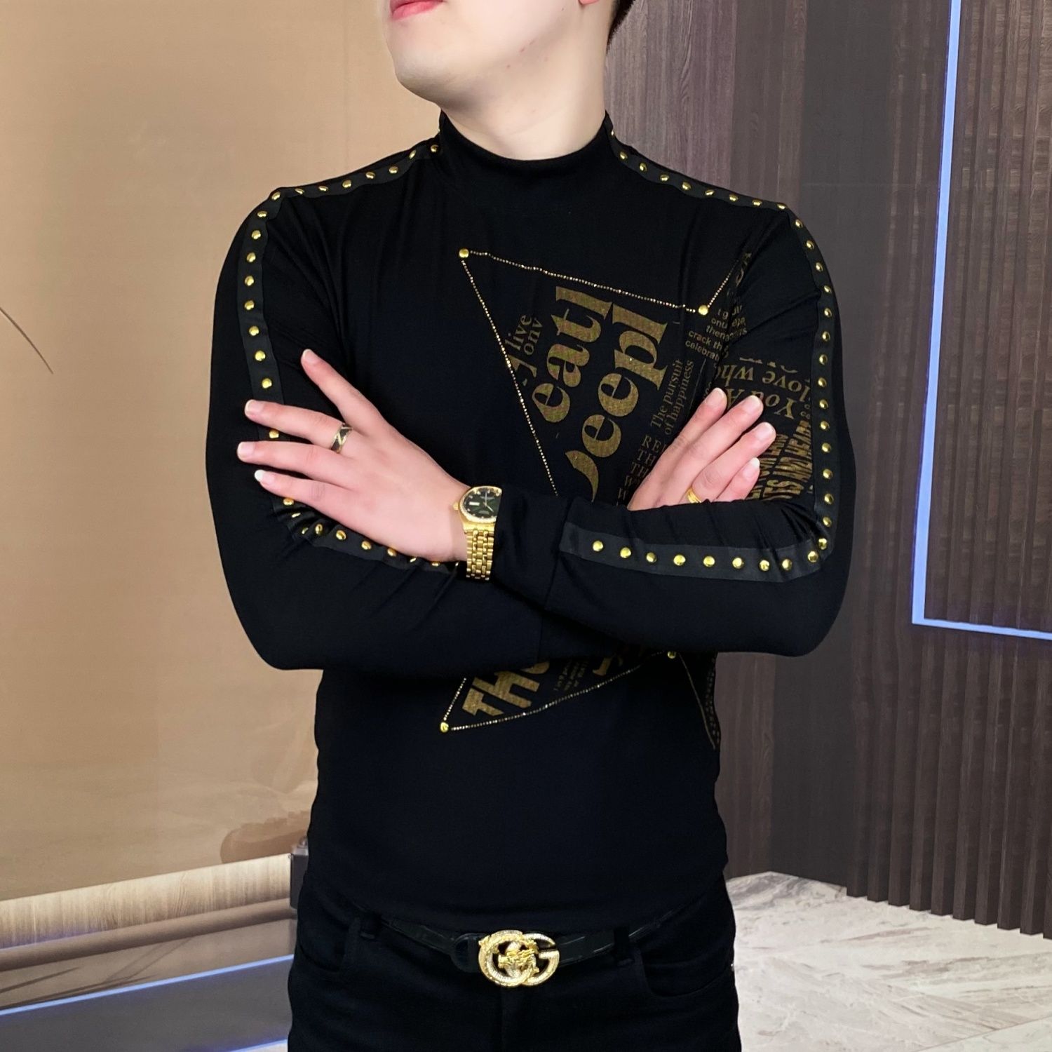 New long-sleeved tops for fash - Mens Fashion Top reseña y precio