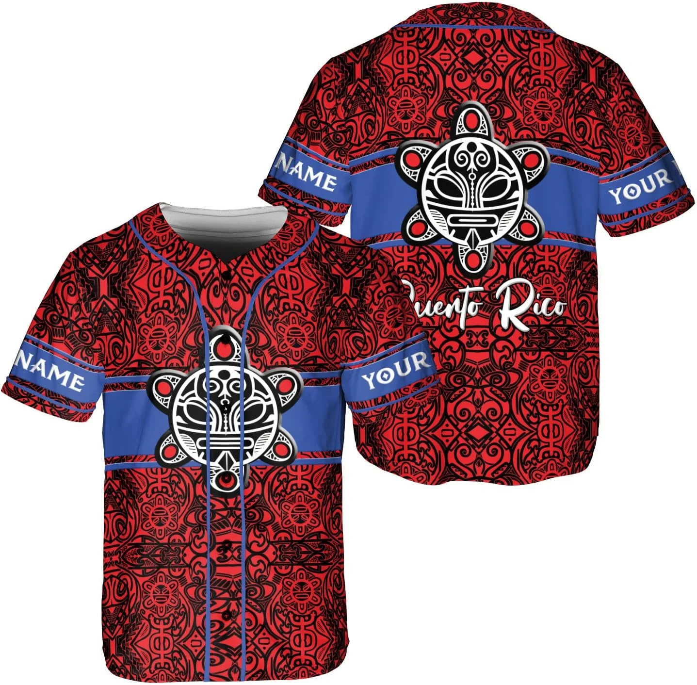 Personalized Puerto Rico Baseb - Mens Fashion Baseball Jersey reseña y precio