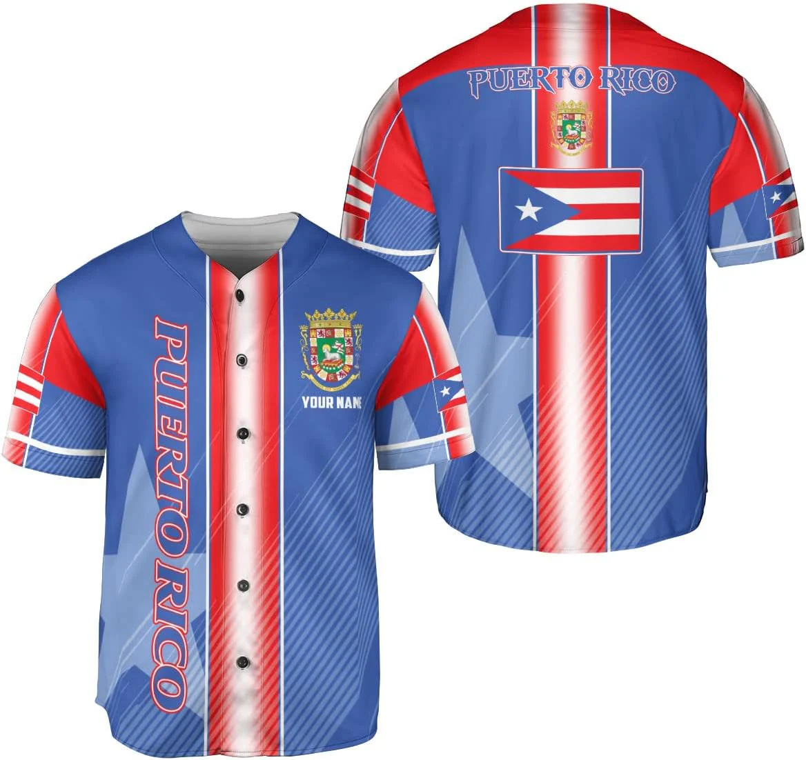 Personalized Puerto Rico Baseb - Mens Fashion Baseball Jersey reseña y precio