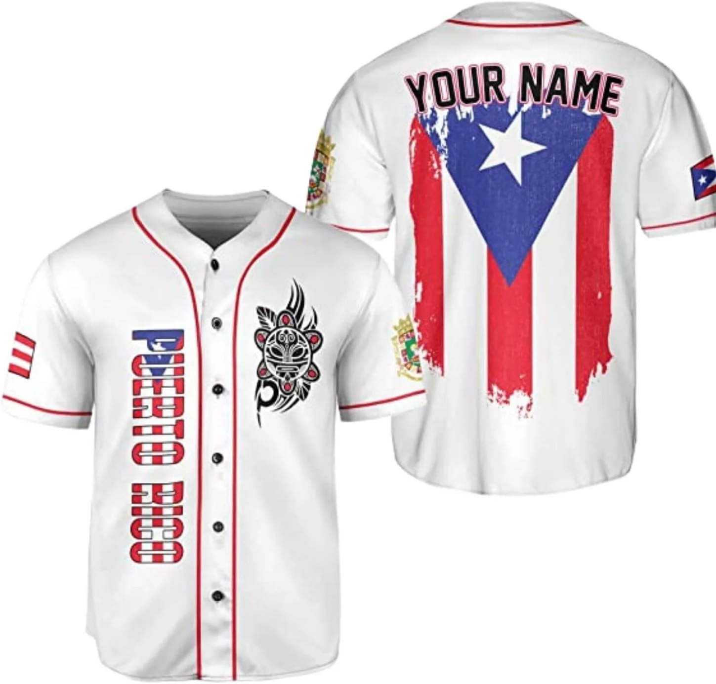 Personalized Puerto Rico Baseb - Mens Fashion Baseball Jersey reseña y precio