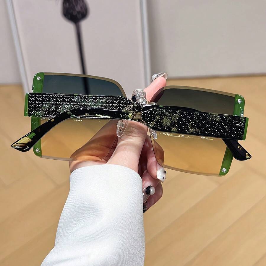 Oversized Frameless Square Gra - Men'S Fashion Accessories reseña y precio