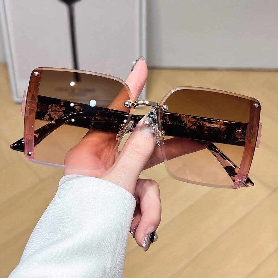 Oversized Frameless Square Gra - Men'S Fashion Accessories reseña y precio