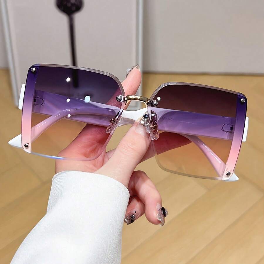 Oversized Frameless Square Gra - Men'S Fashion Accessories reseña y precio