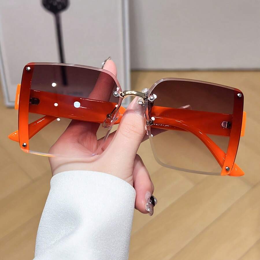 Oversized Frameless Square Gra - Men'S Fashion Accessories reseña y precio