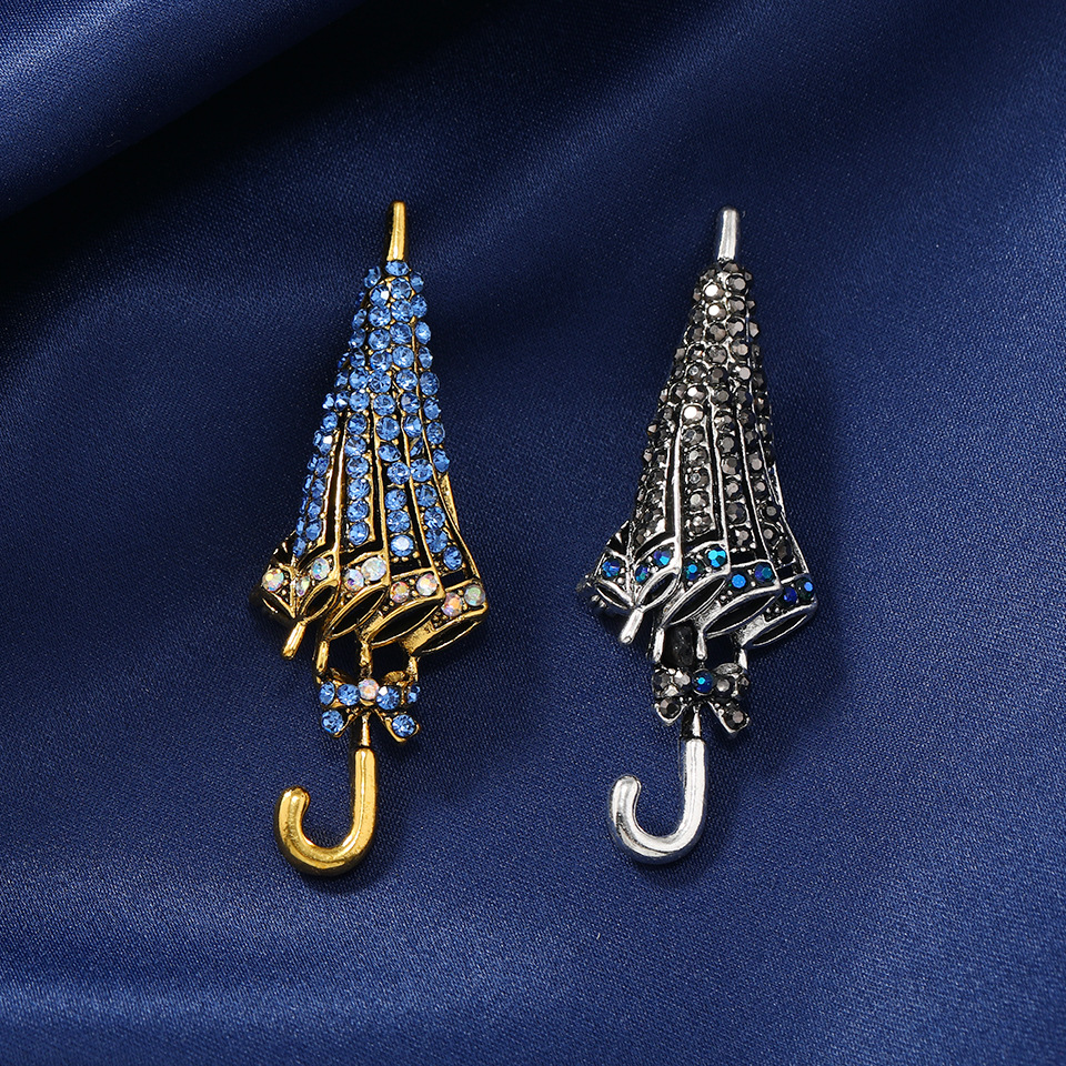 Retro Inlaid Rhinestone Umbrel - Men'S Fashion Umbrella reseña y precio