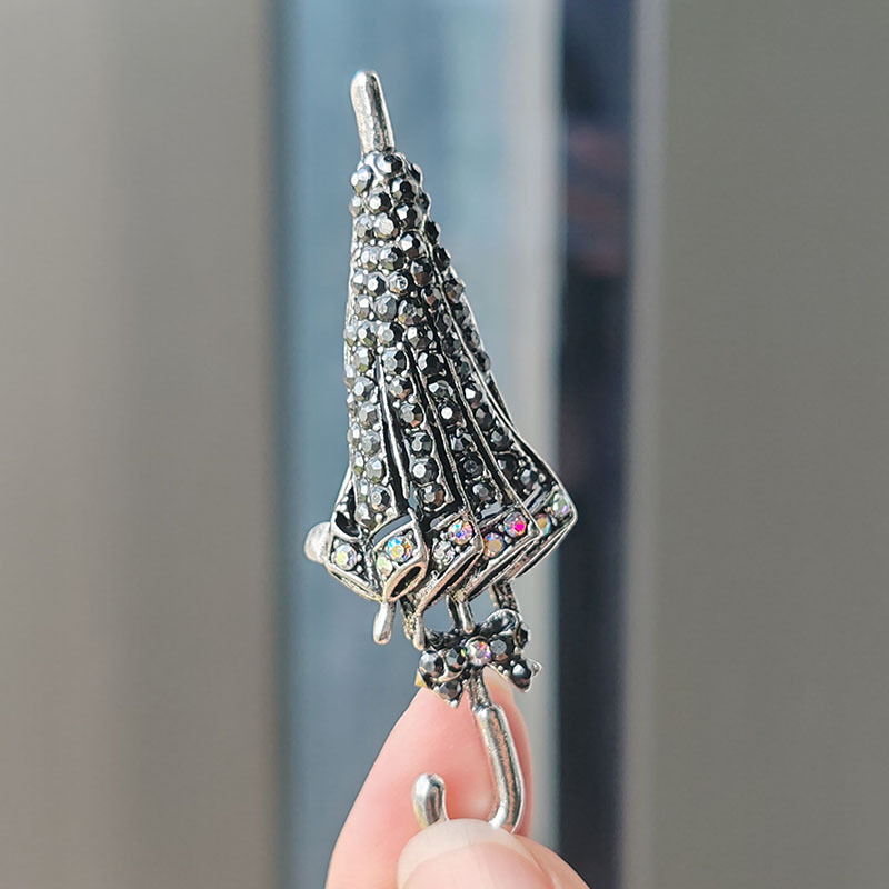 Retro Inlaid Rhinestone Umbrel - Men'S Fashion Umbrella reseña y precio