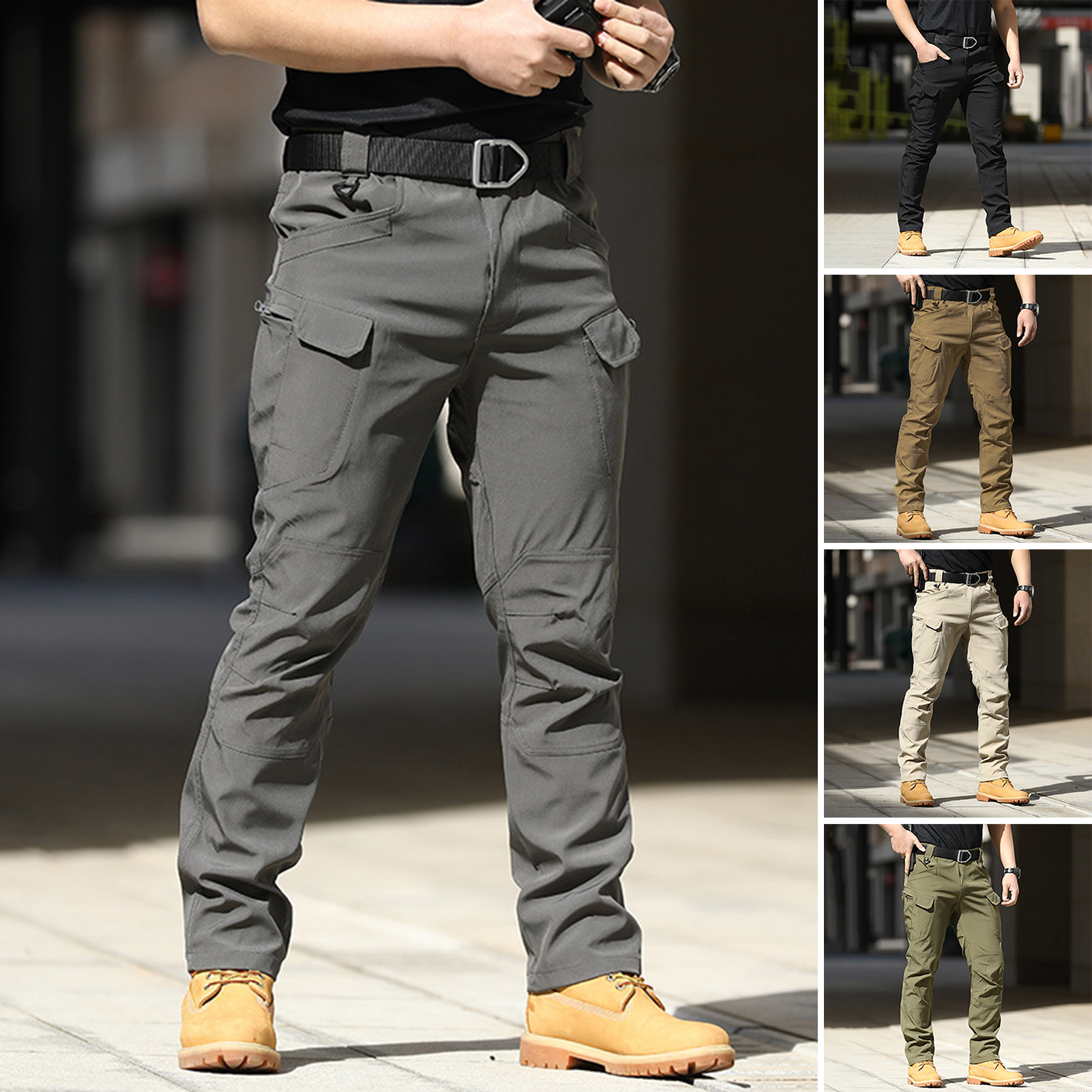 Men Camo Multi Pockets Cargo P - Cargo Jogger Pants reseña y precio