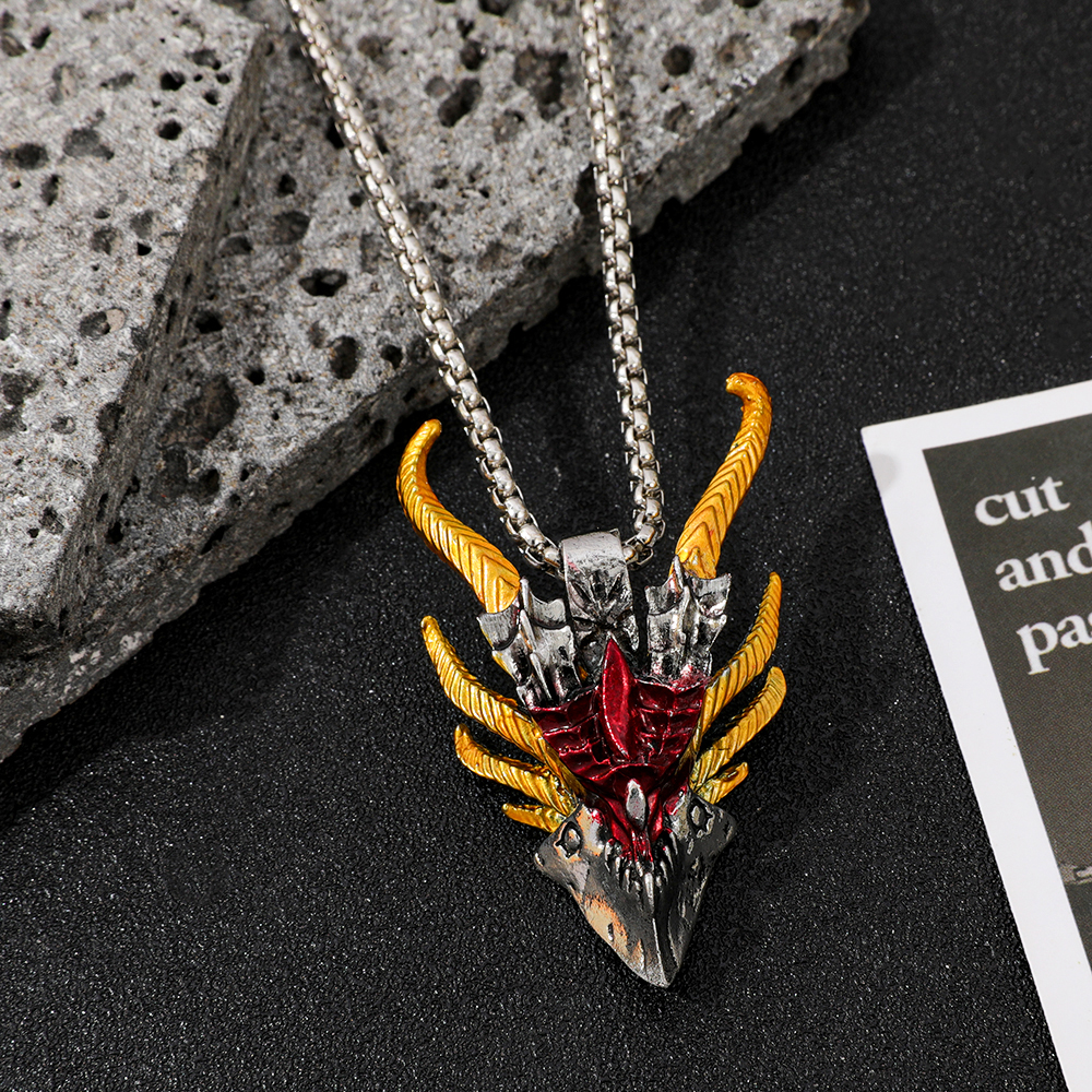 Retro Hip-Hop Evil Dragon Head - Men'S Fashion Accessories reseña y precio