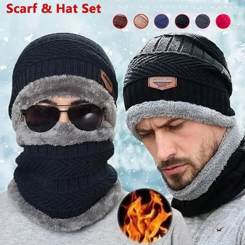Winter Knit Hat & Scarf Set fo - Beanie Winter Hat reseña y precio
