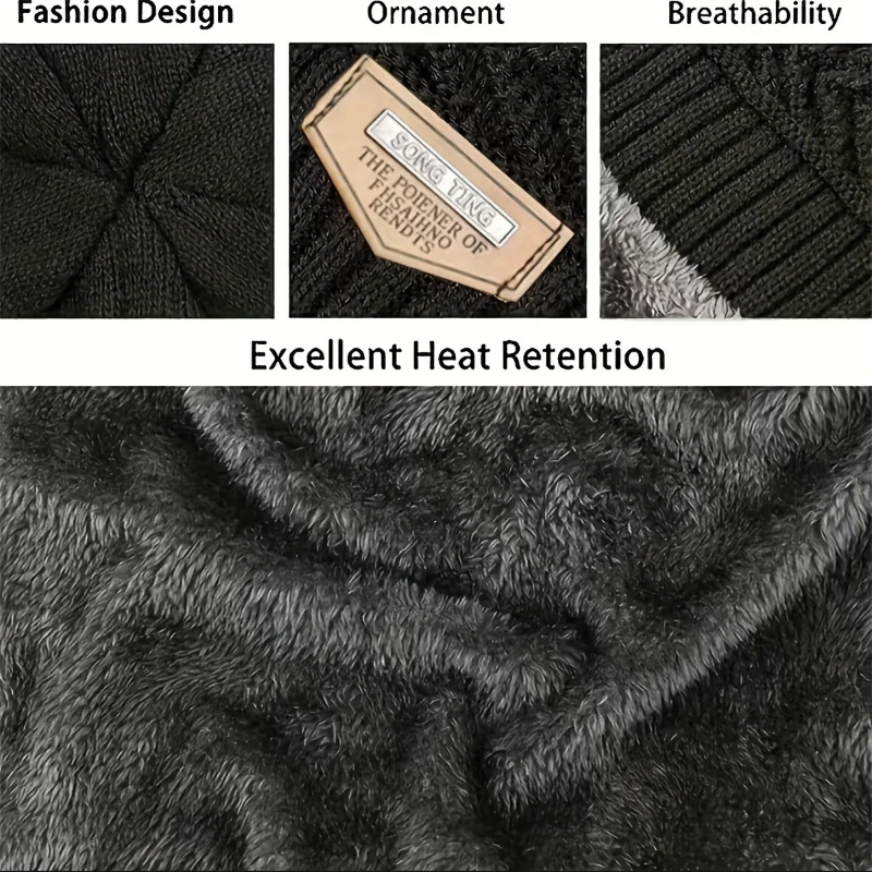 Winter Knit Hat & Scarf Set fo - Beanie Winter Hat reseña y precio