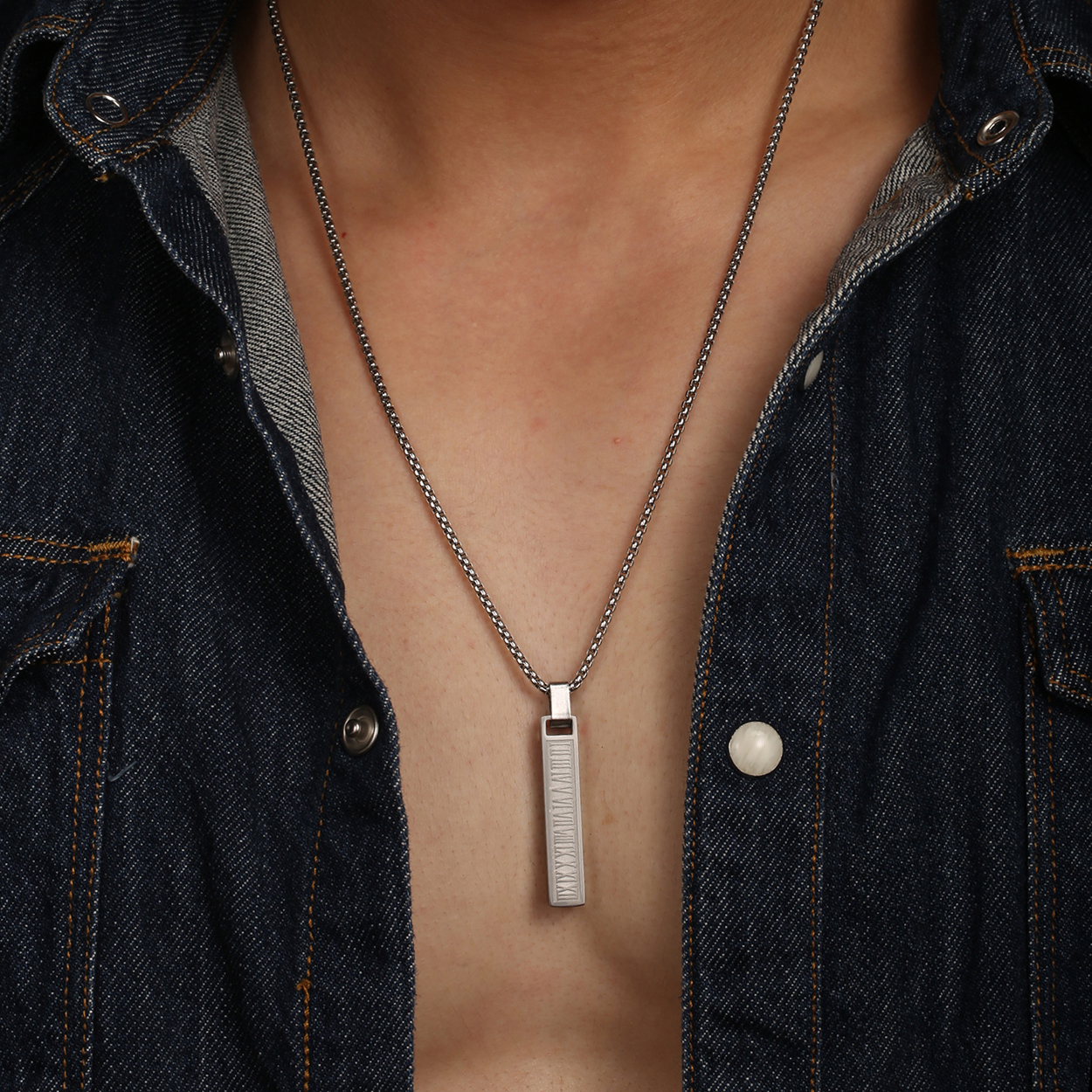 1PC INGAX Fashion Stainless St - Men'S Fashion 70S reseña y precio