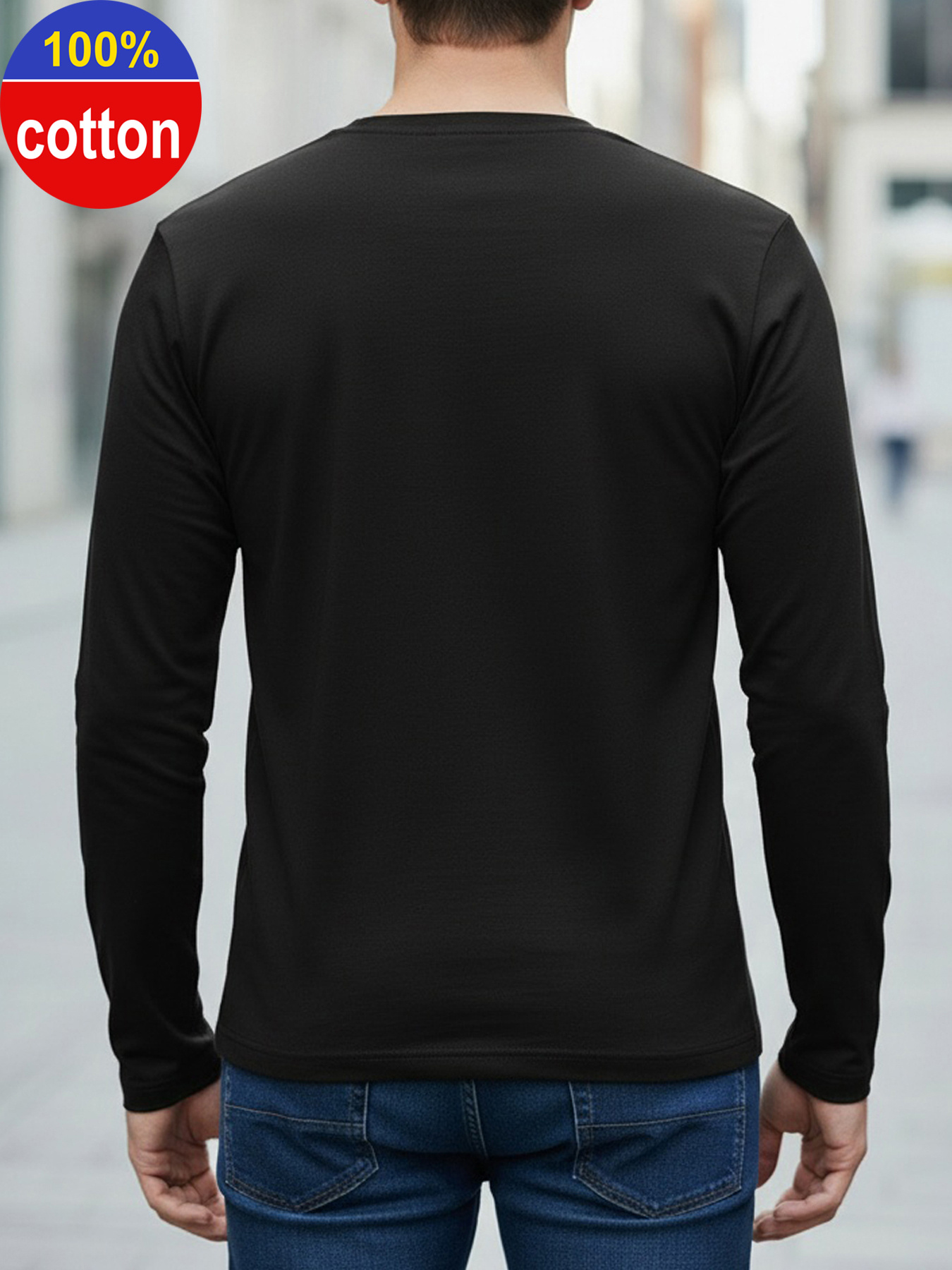 100% pure cotton men's long sl - Mens Fashion Summer reseña y precio