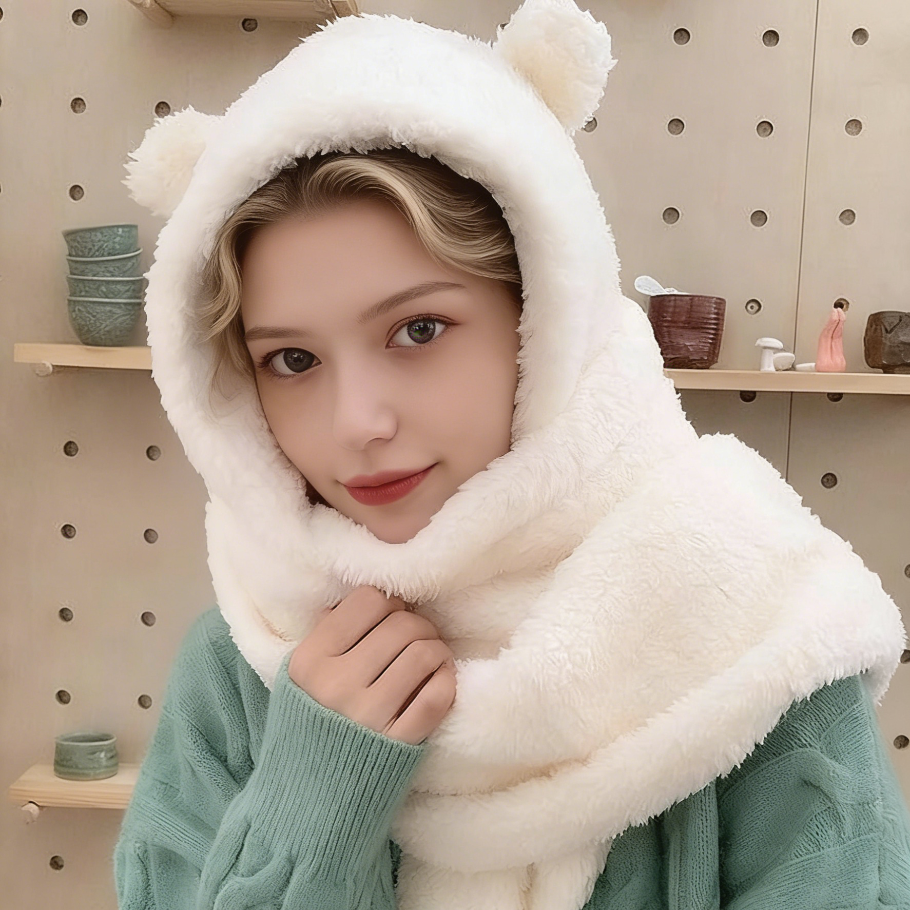 2Pcs Fashion Winter Women Nove - Beanie Winter Hat reseña y precio